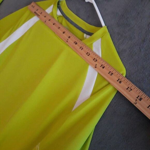 Black Tip T Shirt Men Large Neon Yellow Long Sleeve Sport Gill - Picture 7 of 10